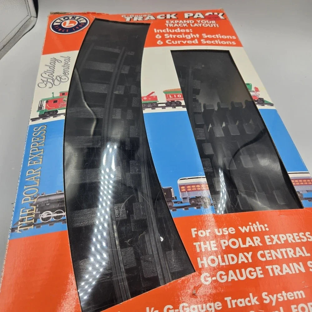 Lionel G Gauge 10 Straight Track & 6 Curved Railroad Track 7-1101 Polar Express